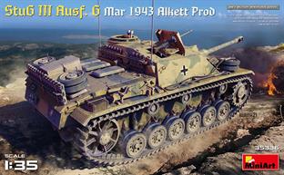 Miniart 35335 Stug 111 Ausf G With Interior And 5 Figures Plastic Kit