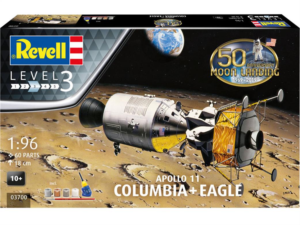 Revell 03700 Apollo 11 Columbia & Eagle Gift Set 1/96