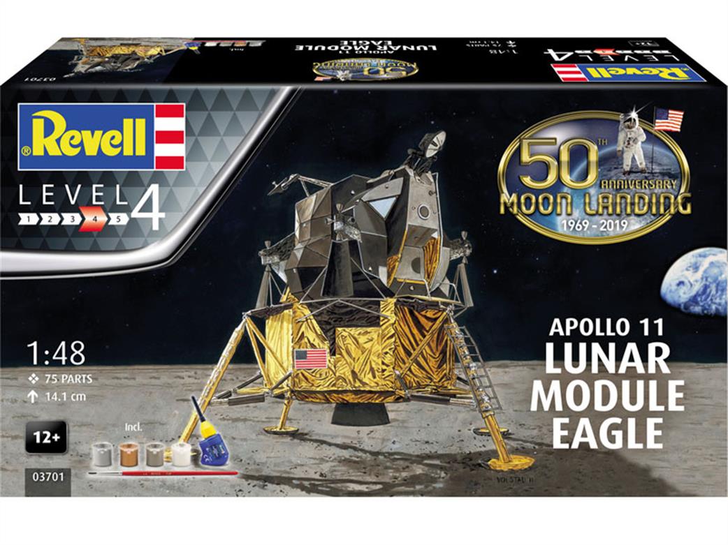 Revell 03701 Apollo 11 Lunar Module Eagle Gift Set 1/48