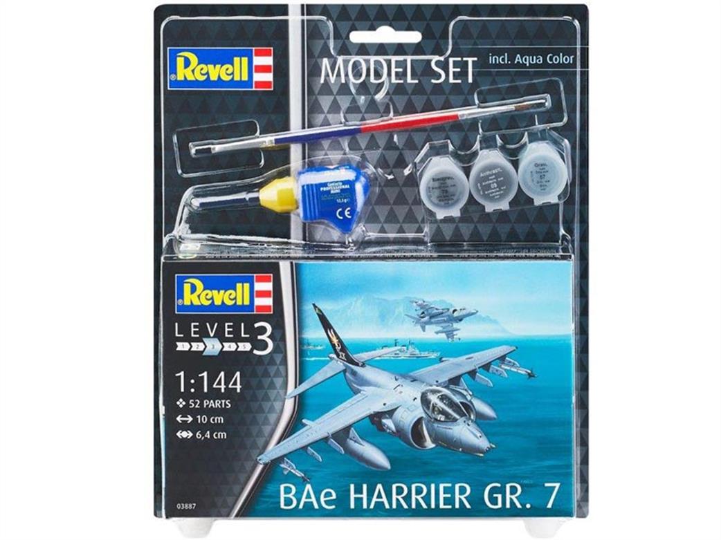 Revell 1/144 63887 Bae Harrier GR Mk7 Model Set