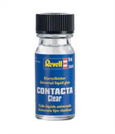 Revell Contacta Clear 13ml 39609Revell Contacta Clear is a special crystal clear adhesive for model-making. It is an aqueous adhesive that is suitable for various types of plastics. In the dry state it is very clear, so that it can be used in particular for attaching transparent parts such as windows and cockpit canopies. With the brush in the bottle cap it is easy to apply a thin coat on both sides of the part to be stuck.