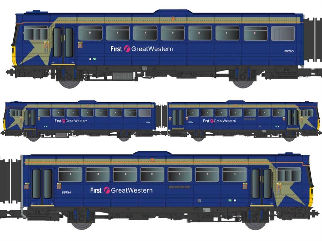 Dapol N 2D-142-009 FGW 142070 Class 142 Pacer Railbus Train First Great Western Blue