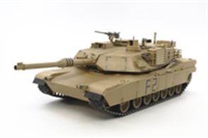 Tamiya 36212 1/16 Scale US Main Battle Tank M1A2 - AbramsAdhesive and paints are required 