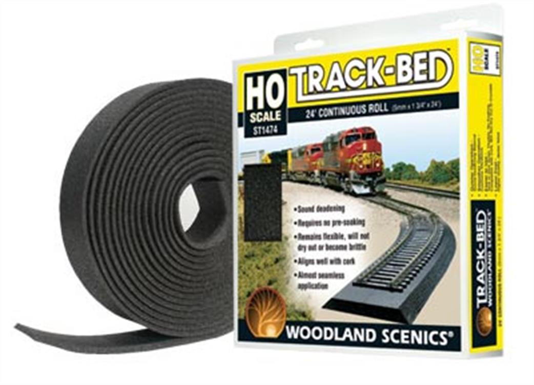 Woodland Scenics ST1474 Track Bed Roll 24 Feet OO/HO Gauge OO/HO