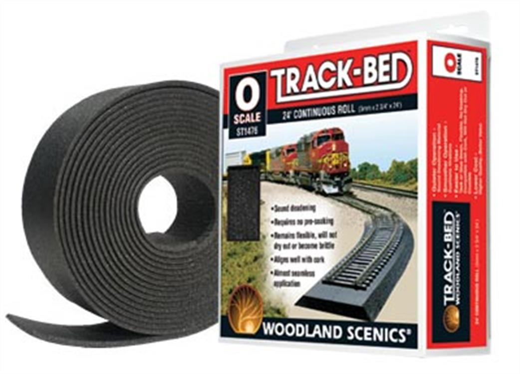 Woodland Scenics ST1476 Track Bed Roll 24 Feet O Gauge O Gauge