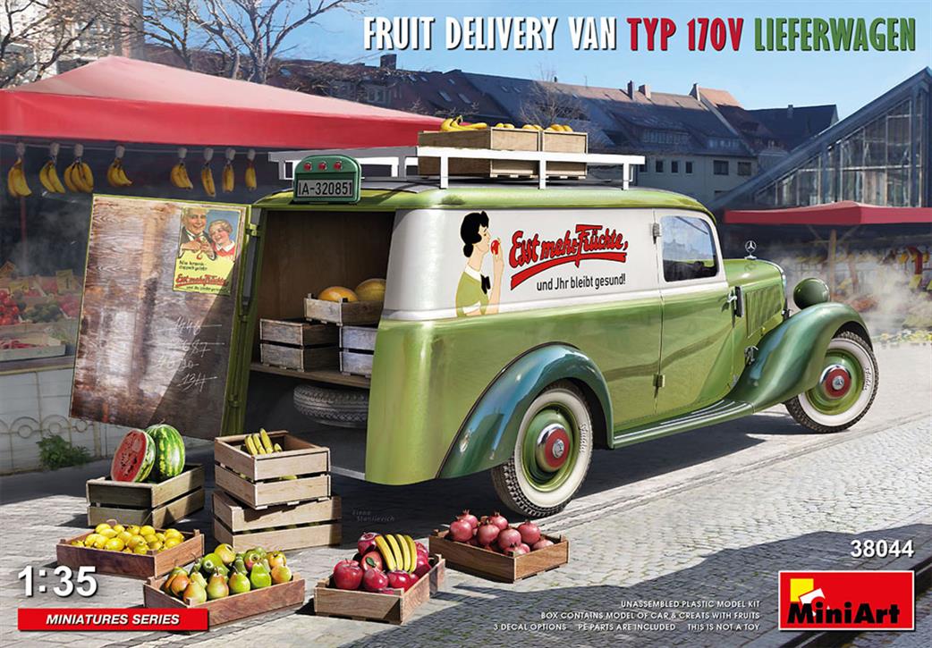 MiniArt 1/35 38044 Fruit Delivery Van Type 107 Lieferwagen Plastic Kit