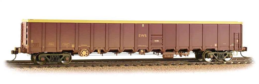 Bachmann OO 38-243 EWS MBA Megabox High-Sided Bogie Box Wagon with buffers Weathered