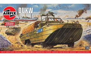 Airfix 1/76 DUKW Amphibious Truck Kit A02316Number of parts 50   Length 125mm  Width 33mm