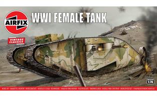 Airfix 1/76 WW1 Female Tank Kit A02337Number of parts 69   Length 102mm   Width 220mm