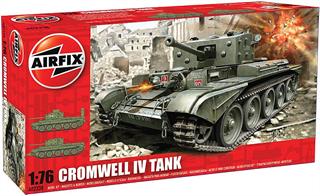 Airfix 1/76 Cromwell Cruiser Tank Kit A02338Number of parts 91Length 83mmGlue and paints are required