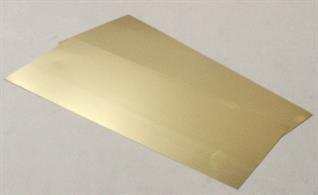 10 thou. (0.25mm) thick tin sheet measuring 4in x 10in (101mm x 254mm). Pack of 2 sheets.