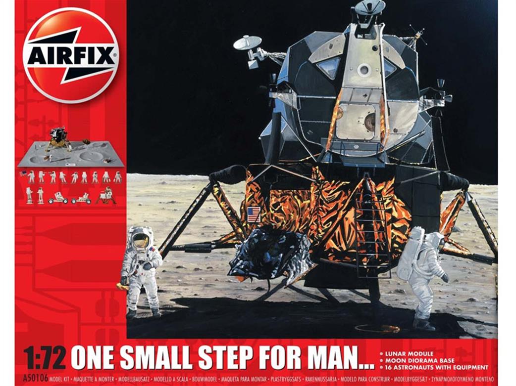 Airfix A50106 One Step for Man 50th Anniversary of 1st Manned Moon Landing Set 1/72