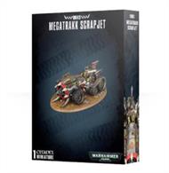 This multipart plastic kit contains the components necessary to assemble a Megatrakk Scrapjet. This kit comes as 65 components and is supplied with a Citadel 150mm Oval base.