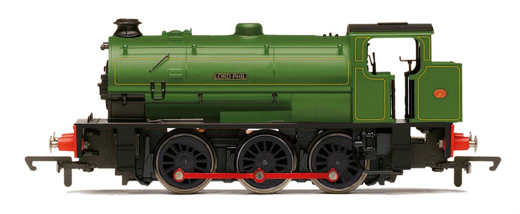 Hornby OO R3533 Lord Phil Hunslet Austerity 0-6-0ST Industrial Shunting Engine Lined Green