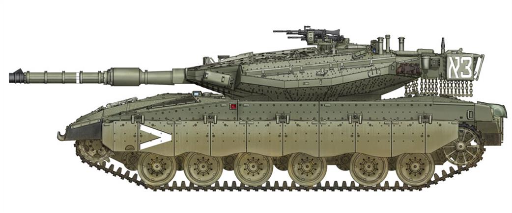 Hobbyboss 1/72 82916 IDF Merkava MKIIID MBT Tank Kit