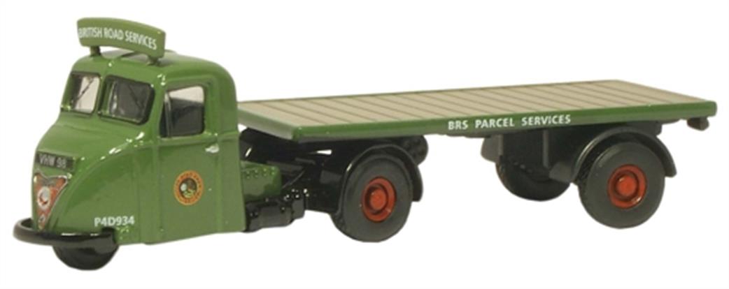 Oxford Diecast 1/76 76RAB005 Scammell Scarab Flatbed Trailer	BRS Parcels