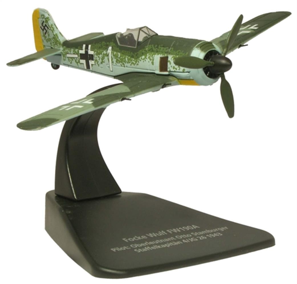 Oxford Diecast 1/72 AC005 Focke Wulf 190 Aircraft Model