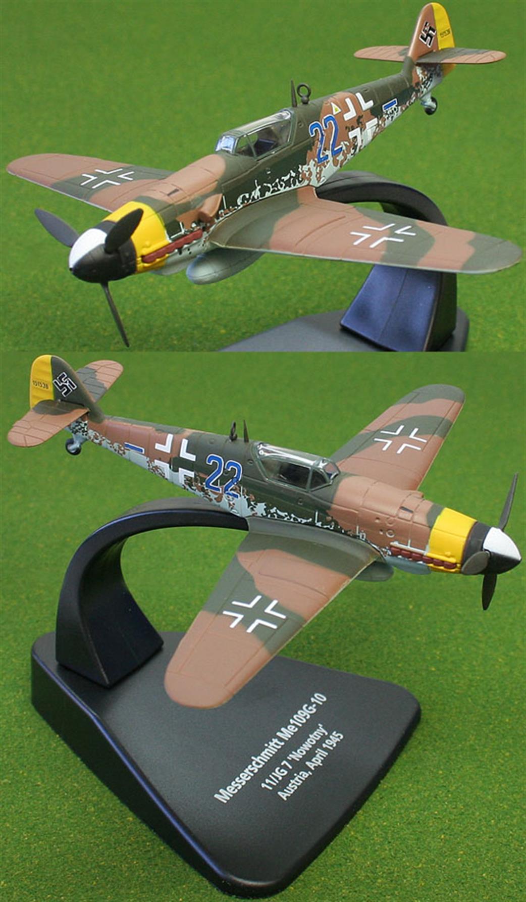 Oxford Diecast 1/72 AC010 Messerschmitt Bf 109G Aircraft Model