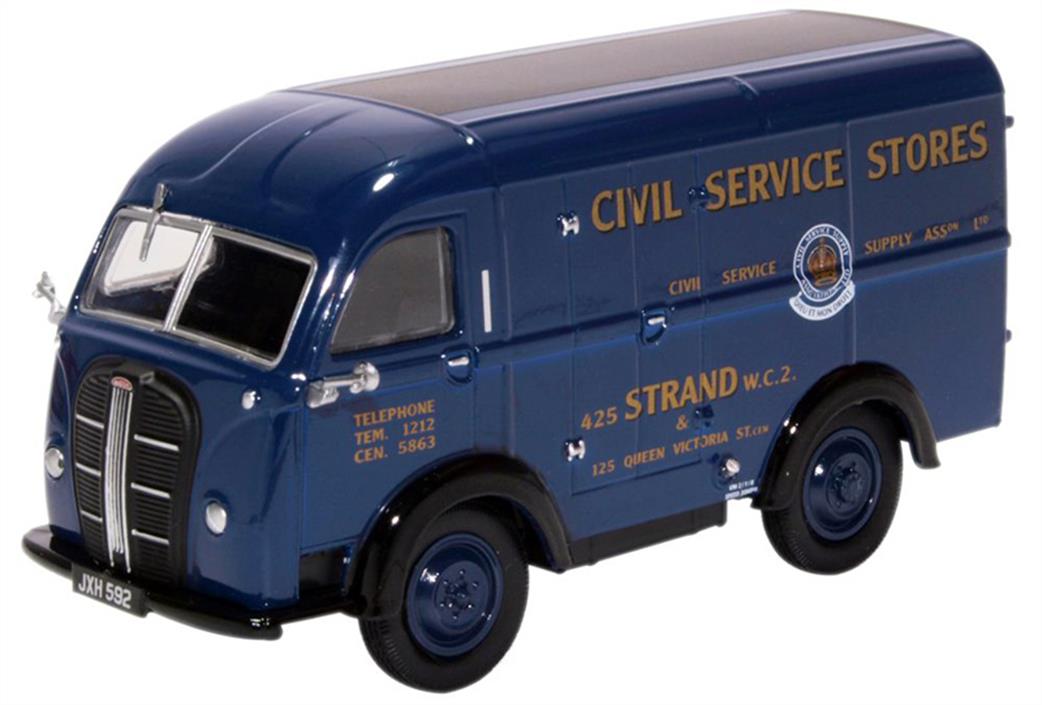 Oxford Diecast 1/43 43AK017 Austin 3 Way Van Civil Service Stores