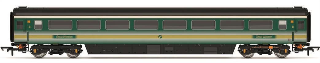Hornby OO R40233 First Great Western 42273 Mk3 TSO Standard Class Coach c.2002 FGW Green With Gold Stripes Fag Packet