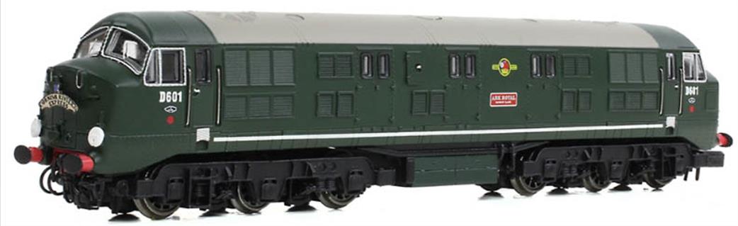 EFE Rail N Gauge E84523 Class 41 Warship D601 Ark Royal BR Green Late Crest No Panels