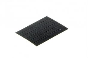 Pack of six replacement track cleaning pads for the Hornby R296 track cleaning coach.