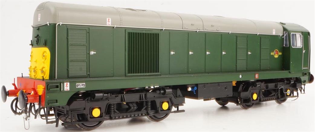 Heljan O Gauge 2000 BR Class 20 Bo-Bo Diesel Locomotive Disc Headcode BR Green with Small Yellow Ends