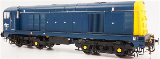 An excellent O gauge class 20 model from Heljan. The English Electric type 1 was the first production diesel locomotive type delivered to British Railways in 1957. The single cab 1000bhp locomotives proved so useful that several members of the class are still in service over 50 years later!Sturdy construction with good detailing and painted in BR blue livery with yellow ends, the model is supplied without lettering/numbering or emblems, allowing you to complete the model to match a prototype of your choice.