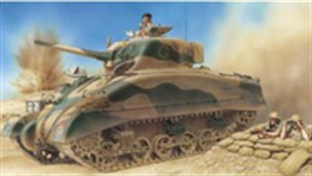 Dragon (Plastics) 6447 1/35 Scale Allied Sherman Tank used at El Alamein - World War 2.Features include one piece gun turret with cast texture finish, two types of gun barrel, one piece lower hull. Etched brass items are included together with full instructions.Glue and paints are required
