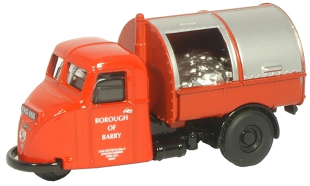 Oxford Diecast 1/76 76RAB004 Scammell Scarab Dustcart Borough of Barry