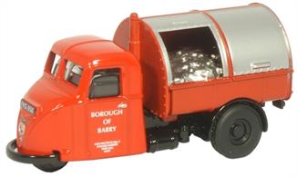 Oxford Diecast 1/76 Scammell Scarab Dustcart Borough of Barry 76RAB004