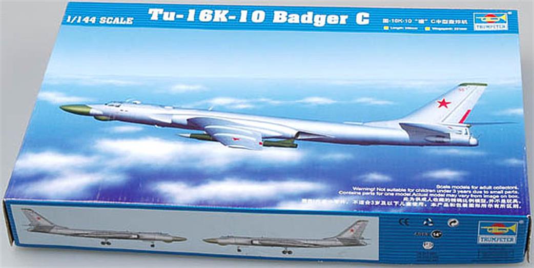 Trumpeter 1/144 03908 Tupolev Tu-16 K10 Soviet Bomber