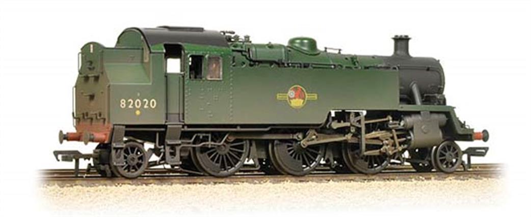 Bachmann OO 31-980 BR 82020 Standard Class 3MT 2-6-2 Tank Green Large Crest Weathered