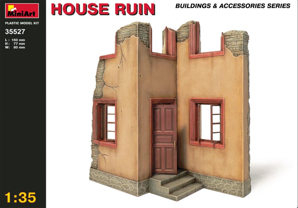 MiniArt 1/35 35527 House Ruin Ready To Assemble And Paint
