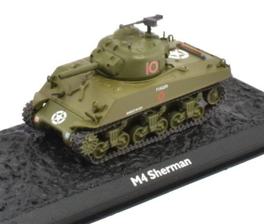 Altaya 1/76 MAG KK02 American Sherman M4A3 Tank Model