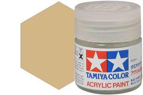 Tamiya XF-78 wooden deck tan, acrylic paint suitable for brush or spray painting.