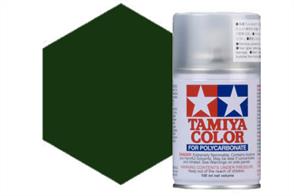 Tamiya PS9 Green Polycarbonate Spray Paint 100ml PS-9Tamiya PS Sprays have been especially developed to be used on transparent lexan/polycarbonate R/C body shells, the flexibility of PS Sprays allows the polycarbonate to flex without the paint cracking or scratching.