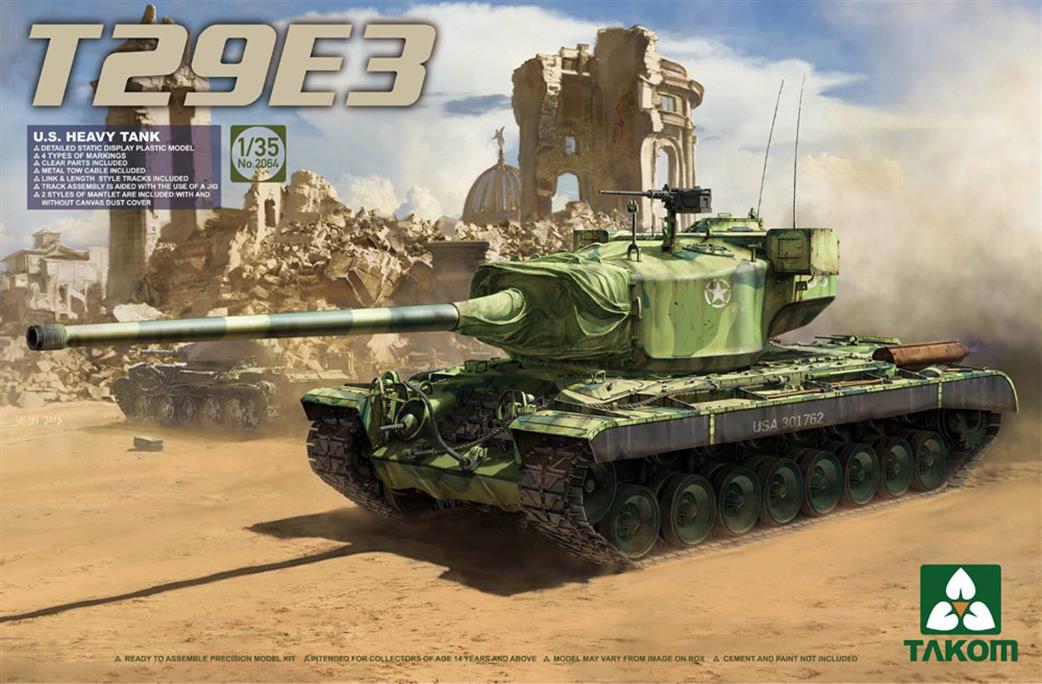 Takom 1/35 02064 US Heavy Tank T29E plastic Kit