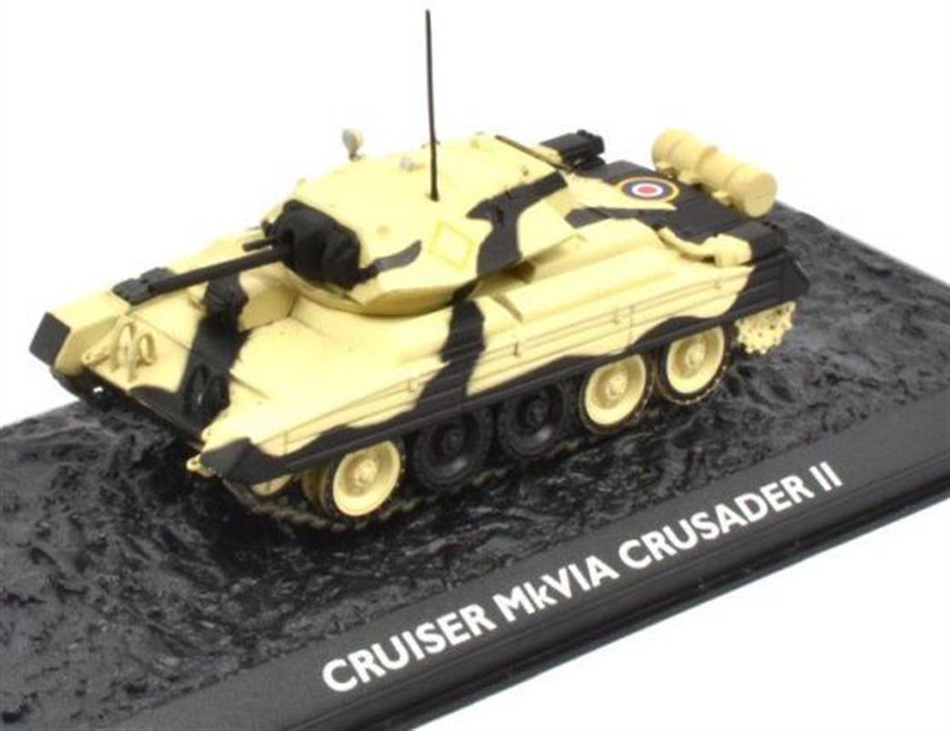 Altaya 1/76 MAG KK14 Bristish Cruiser Mkvia Crusader Ii  Tank Model