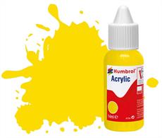 69 Gloss Yellow Acrylic Paint 14ml Dropper Bottle
