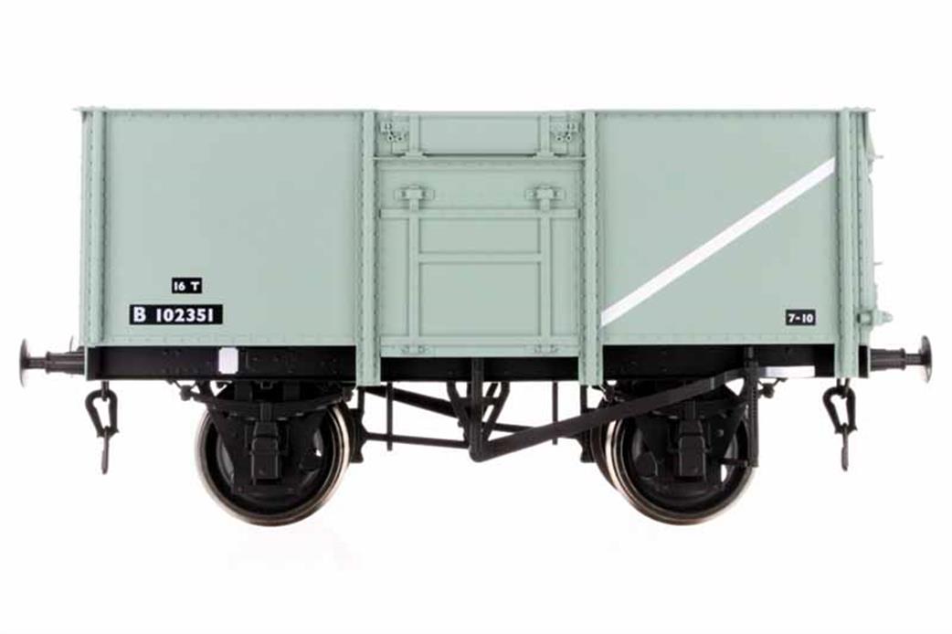 Dapol O Gauge 7F-030-053 B102351 BR 16ton Steel Mineral Dia.1/109 Riveted Body Blue/Grey Early 50s