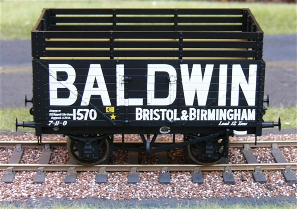Dapol Lionheart Trains O 324 Baldwin, Bristol & Birmingham 8 Plank Open Wagon with Coke Rails