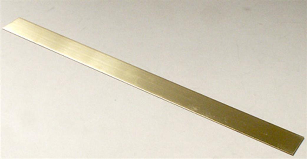 Albion Alloys  BS8M Brass Strip 12mm x 0.8mm Pack of 3