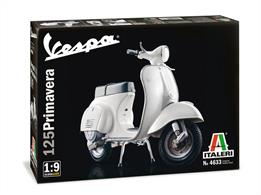 Italeri 4633 1/9TH Vespa 125 Primavera Scooter Kit