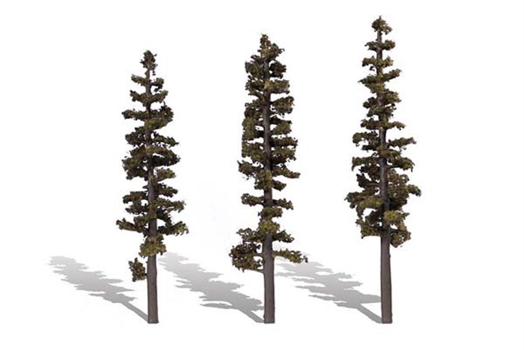 Woodland Scenics  TR3563 Classic Pine Trees 7 - 8in Pack of 3