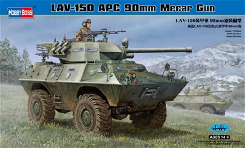 Hobbyboss 1/35 82421 Lav 150 APC With 90mm Gun Modern US Army