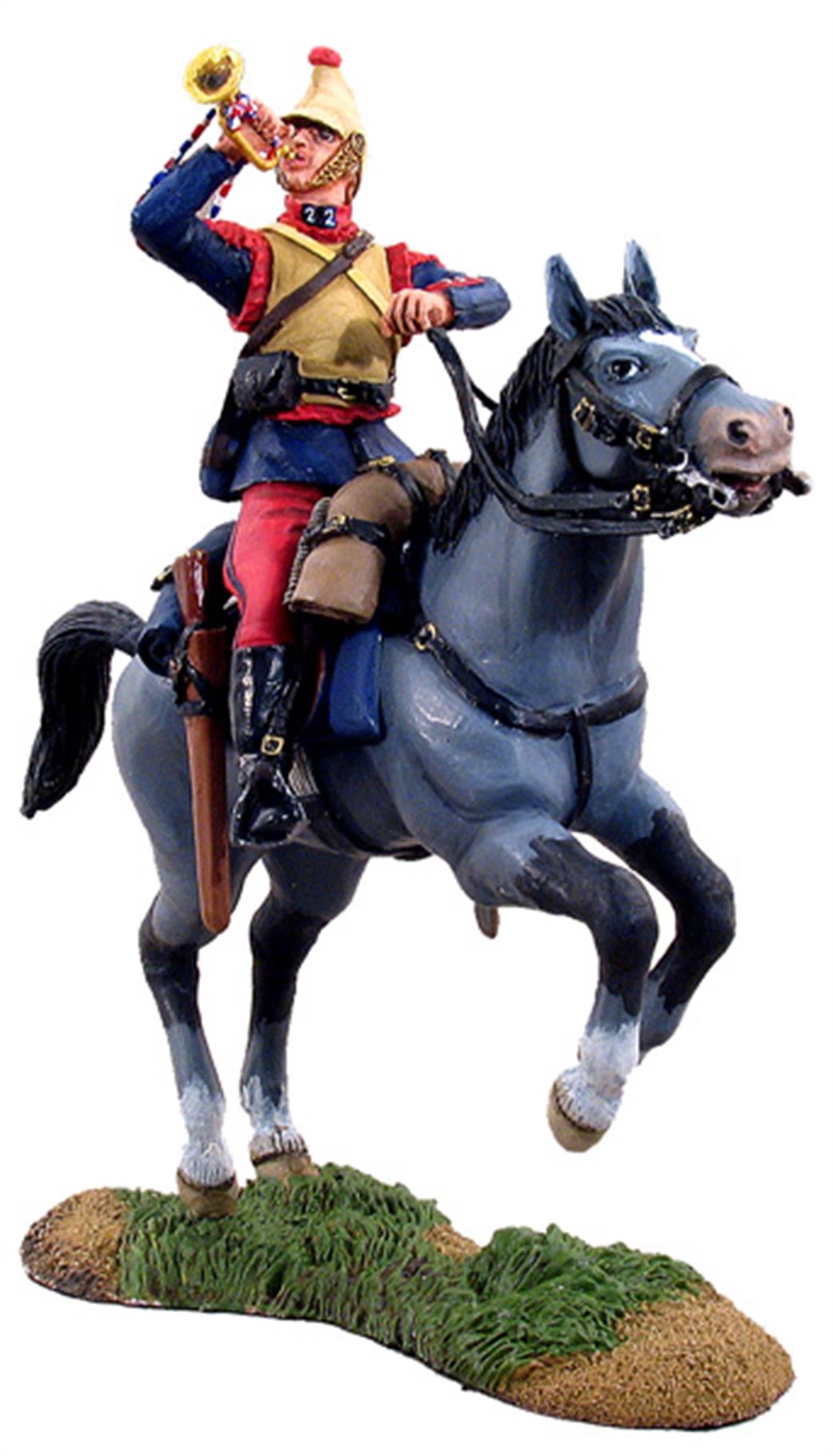 WBritain 1/30 23006 1914 WW1 French Cuirassier Bugler On Horseback Charging