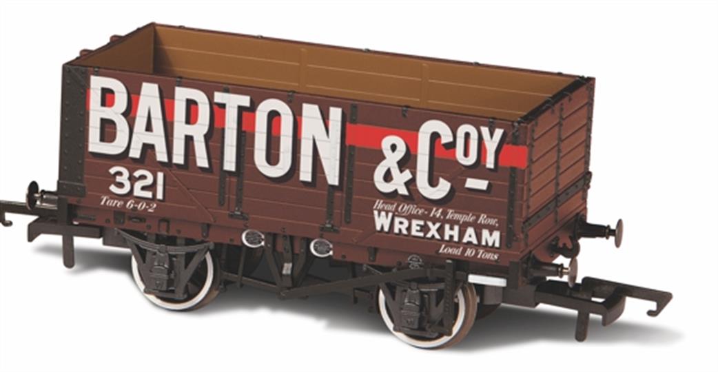 Oxford Rail OO OR76MW7020  Barton & Company, Wrexham 321 7 Plank Open Wagon