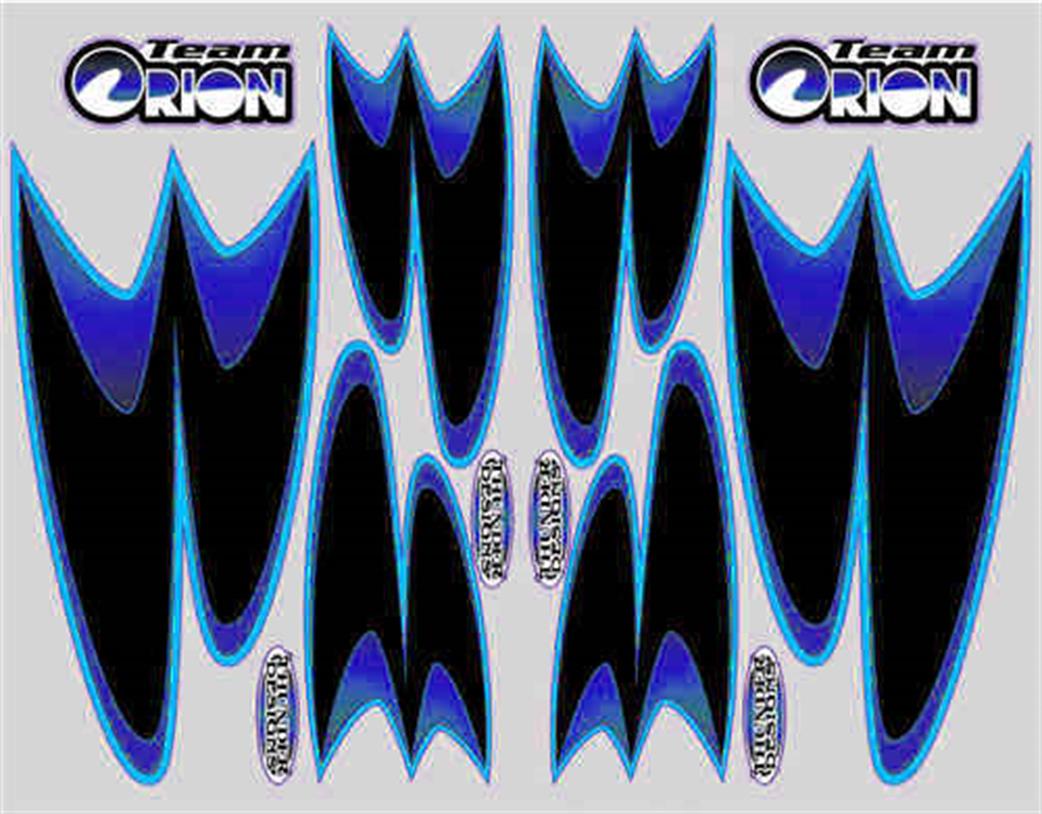 Team Orion  59034 Fear Factor Blue & Light Blue Internal Graphic Decal Sets