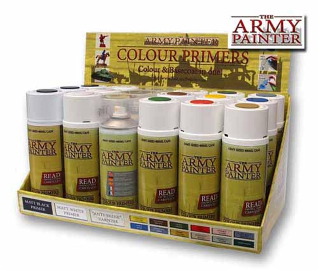 Army Painter  3001 Matt Black Colour Primer Spray 400ml